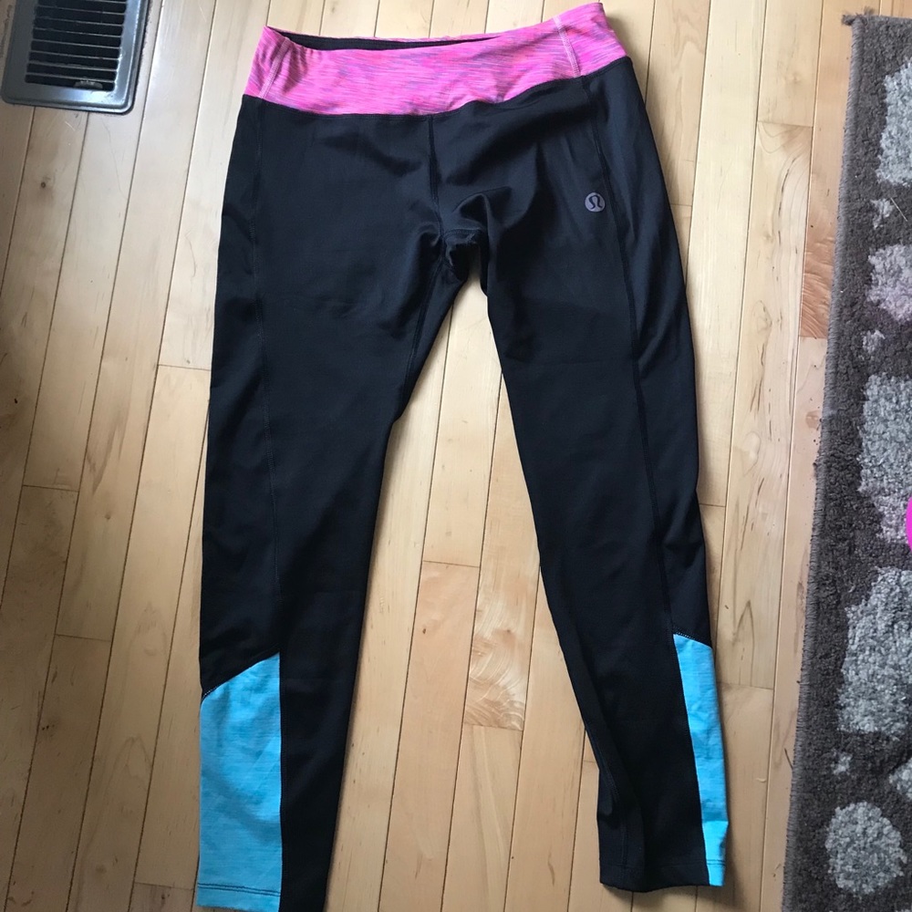 Lululemon Legging pants size 6 PINK AND BLUE